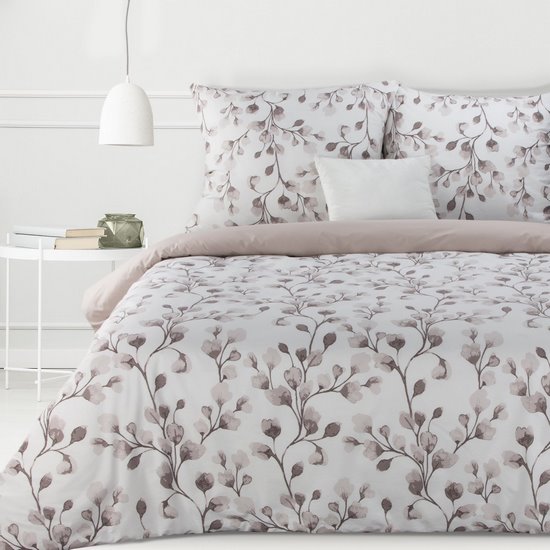 Komplet pościeli SARA 23 biały z bawełny renforce deluxe 160x200 cm, 2x 70x80 cm Eurofirany Komplet pościeli SARA 23 biały z bawełny renforce deluxe 160x200 cm, 2x 70x80 cm Eurofirany - 160 x 200 cm