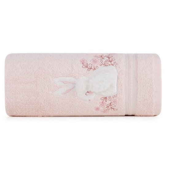 BABY 49 RÓŻÓWY RĘCZNIK DZIECIĘCY Z BAWEŁNY Z KRÓLICZKIEM 50x90 cm EUROFIRANY BABY 49 RÓŻÓWY RĘCZNIK DZIECIĘCY Z BAWEŁNY Z KRÓLICZKIEM 50x90 cm EUROFIRANY - 50 x 90 cm