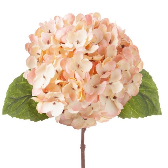 Kwiat sztuczny dekoracyjny HORTENJSA różowa Eurofirany - 75 cm - jasnoróżowy