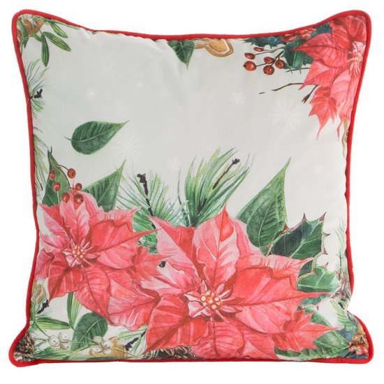 Poszewka świąteczna EJOY welwetowa z nadrukiem gwiazdy betlejemskiej 45x45 cm Eurofirany Poszewka świąteczna EJOY welwetowa z nadrukiem gwiazdy betlejemskiej 45x45 cm Eurofirany - 45 x 45 cm