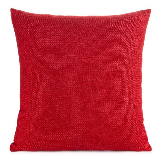 Poszewka świąteczna strukturalna z grubszej strukturalnej tkaniny czerwona 45x45 cm Eurofirany Poszewka świąteczna strukturalna z grubszej strukturalnej tkaniny czerwona 45x45 cm Eurofirany - 45 x 45 cm