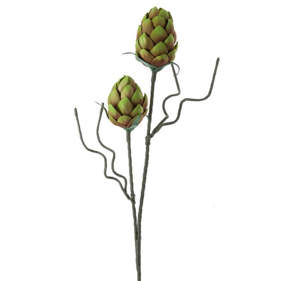 Sztuczny kwiat dekoracyjny KARCZOCH zielony Eurofirany - 93 cm - zielony
