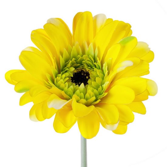 Kwiat sztuczny dekoracyjny GERBARA żółty Eurofirany - ∅ 12 x 55 cm - żółty