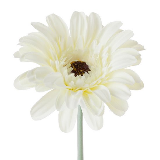 Kwiat sztuczny dekoracyjny GERBERA biały Eurofirany - ∅ 12 x 55 cm - biały