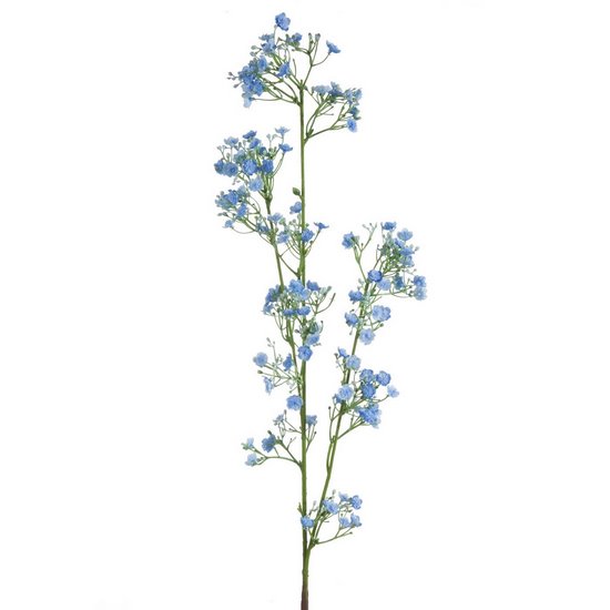 Kwiat sztuczny dekoracyjny GIPSÓWKA WIECHOWATA niebieska Eurofirany - 105 cm - niebieski