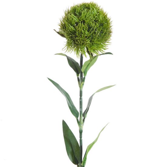 Kwiat sztuczny dekoracyjny GOZDZIK BRODATY zielony Eurofirany - 57 cm - zielony