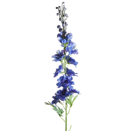 Kwiat sztuczny dekoracyjny OSTRÓŻKA OGRODOWA chabrowa Eurofirany - 80 cm - ciemnoniebieski