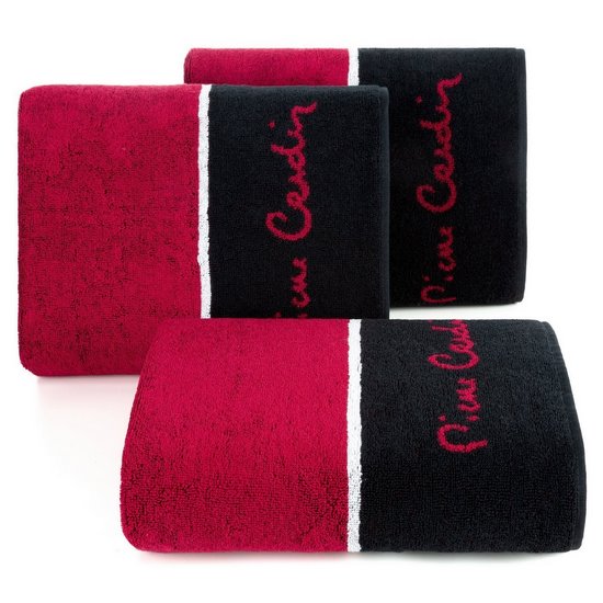 Ręcznik kąpielowy LUCA z kolekcji Pierre Cardin bawełniany Eurofirany - 50 x 90 cm - czerwony