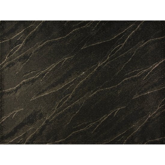 Komplet 4 szt. serwetek SUZANA zdobione marmurowym wzorem, PLAMOODPORNE Eurofirany - 30 x 40 cm - czarny