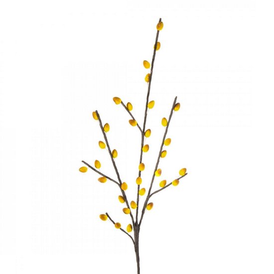 Sztuczna gałązka dekoracyjna żółta Eurofirany - 96 cm - żółty