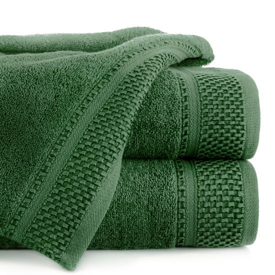 Ręcznik Carlo Eurofirany Premium 50x90 ciemnozielony - 50 X 90 cm - zielony
