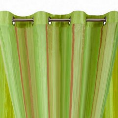 Oryginalna zielona dwuwarstwowa zasłona na przelotkach - 140 X 250 cm - zielony/beżowy 3