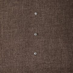 Zasłona w stylu eko z kryształkami subtelny wzór brązowa przelotki 140x250cm - 140 x 250 cm - brązowy 2