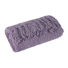 Koc miękki pled z frędzlami na fotel jednokolorowy fioletowy 70x150cm - 70 X 150 cm - fioletowy 2