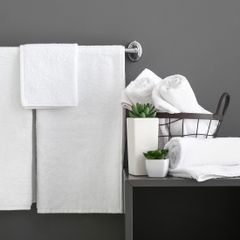 Ręcznik hotelowy antybakteryjny Eurofirany - 50 x 100 cm - biały 5
