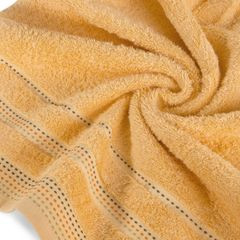 Ręcznik z bawełny z ozdobnym stebnowaniem 50x90cm - 50 X 90 cm - pomarańczowy 5