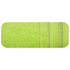 Ręcznik z bawełny z ozdobnym stebnowaniem 70x140cm - 70 X 140 cm - zielony 2