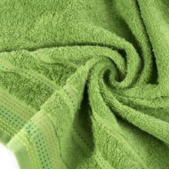 Ręcznik z bawełny z ozdobnym stebnowaniem 30x50cm - 30 X 50 cm - zielony 5