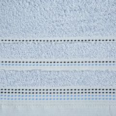 Ręcznik z bawełny z ozdobnym stebnowaniem 50x90cm - 50 X 90 cm - niebieski 4