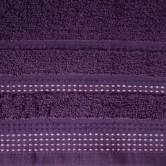 Ręcznik z bawełny z ozdobnym stebnowaniem 30x50cm - 30 X 50 cm - fioletowy 4