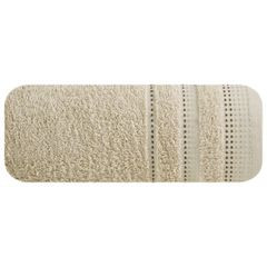 Ręcznik łazienkowy POLA z ozdobnym stębnowaniem Eurofirany - 30 x 50 cm - beżowy 2