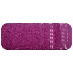 Ręcznik łazienkowy POLA z ozdobnym stębnowaniem Eurofirany - 50 x 90 cm - fioletowy 2