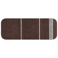 Ręcznik z bawełny ze sznurkowym zdobieniem 30x50cm - 30 X 50 cm - brązowy 2