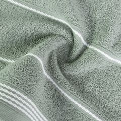 Ręcznik z bawełny ze sznurkowym zdobieniem 50x90cm - 50 X 90 cm - stalowy 5
