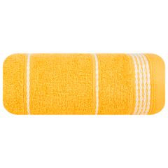 Ręcznik z bawełny ze sznurkowym zdobieniem 50x90cm - 50 X 90 cm - żółty 2