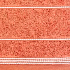 Ręcznik z bawełny ze sznurkowym zdobieniem 50x90cm - 50 X 90 cm - pomarańczowy 10