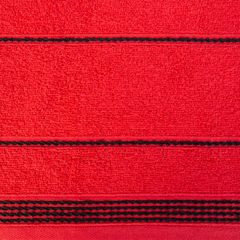 Ręcznik z bawełny ze sznurkowym zdobieniem 50x90cm - 50 X 90 cm - czerwony 4