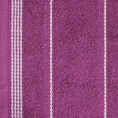 Ręcznik z bawełny ze sznurkowym zdobieniem 70x140cm - 70 X 140 cm - fioletowy 10