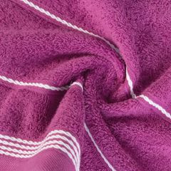 Ręcznik z bawełny ze sznurkowym zdobieniem 70x140cm - 70 X 140 cm - fioletowy 5