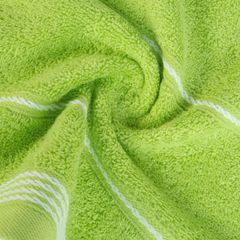 Ręcznik z bawełny ze sznurkowym zdobieniem 70x140cm - 70 X 140 cm - zielony 5