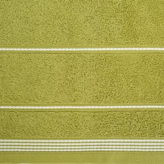Ręcznik z bawełny ze sznurkowym zdobieniem 70x140cm - 70 X 140 cm - oliwkowy 10