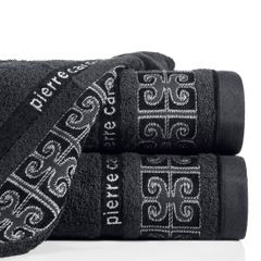 Ręcznik Leo Eurofirany Premium 70x140 czarny - 70 X 140 cm - czarny 1