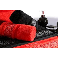 Ręcznik Leo Eurofirany Premium 70x140 czerwony - 70 X 140 cm - czerwony 3
