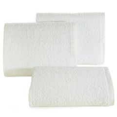 Gładki ręcznik z bawełny Eurofirany - 30 x 50 cm - biały 1