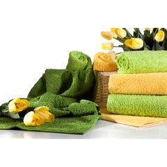 Gładki ręcznik kąpielowy z bawełny Eurofirany - 100 x 150 cm - beżowy 3