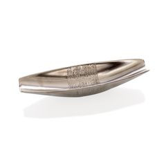 Patera ceramiczna łódka srebrna 33 x 10 x 6 cm - 33 X 10 X 6 cm - srebrny 1