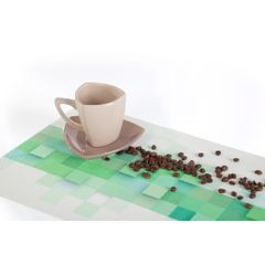 Podkładka stołowa z wzorem 3D zielona 30x45 cm - 30 X 45 cm - zielony 3