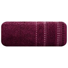 Ręcznik łazienkowy POLA z ozdobnym stębnowaniem Eurofirany - 70 x 140 cm - fioletowy 2