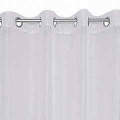 Dekoracja okienna EMMA z etaminy z połyskującą nicią Eurofirany - 140 x 250 cm - biały 3