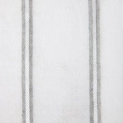 Białe FIRANY w eleganckie paski na przelotkach 140x250 cm - 140 X 250 cm - biały 2