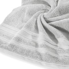 Ręcznik kąpielowy JUDY srebrny z bordiurą w błyszczące paski Eurofirany - 70 x 140 cm - srebrny 5