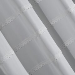 Zasłona LILIA z koronką Eurofirany - 140 x 250 cm - biały 2