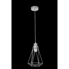 Lampa metalowa loftowa czarno-złota styl industrialny - ∅ 19 X 31 cm - srebrny 1