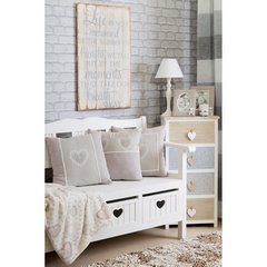 Ramka z koronką i aplikacją 3D krata 16 x 21 cm - 16 X 1 X 21 cm - beżowy 8