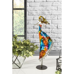 Figurka dekoracyjna samolot metal 23 x 23 x 10 cm - 23 X 23 X 10 cm - wielokolorowy 9