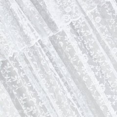 Biała FIRANA ŻAKARDOWA z lambrekinem 350x250 cm - 350 x 250 cm - biały 2